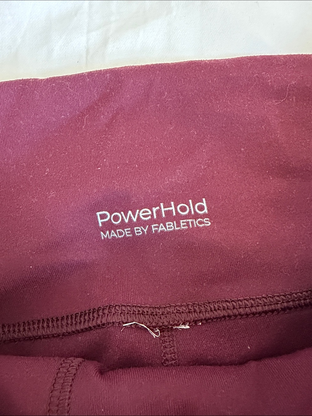 Fabletics Women's Burgundy Power Hold High-Waist Leggings - Picture 3 of 5